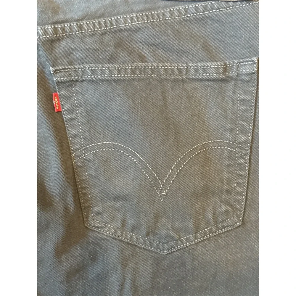 Levis Original 501 Straight Leg Button Fly Men's 38x30 Charcoal